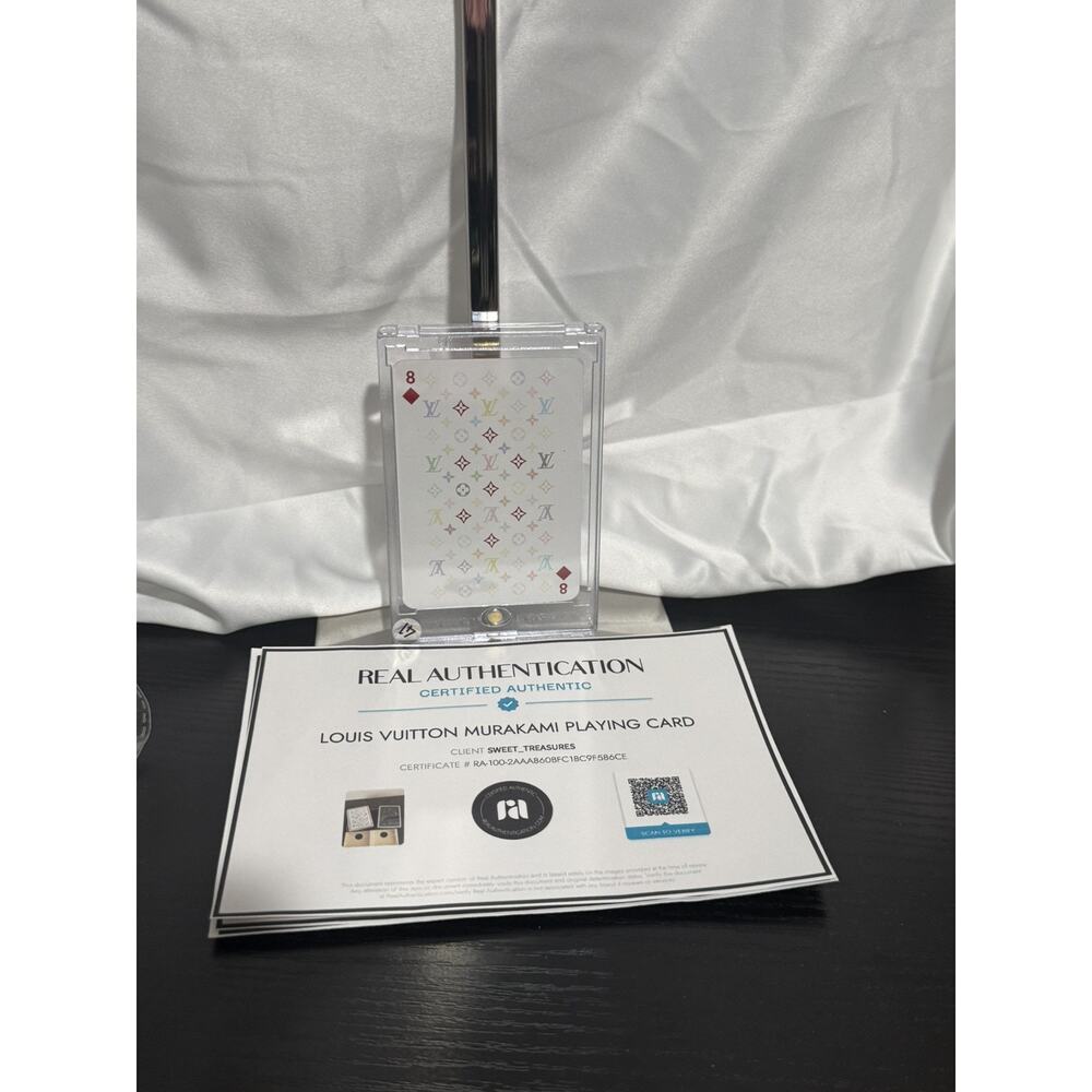 Louis Vuitton Takashi Murakami Multicolor Monogram Playing Card 8 of Diamonds